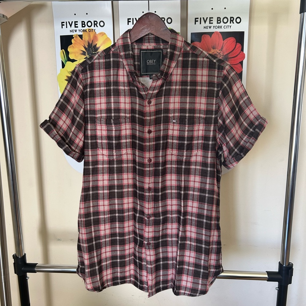 Obey Short Sleeve Flannel